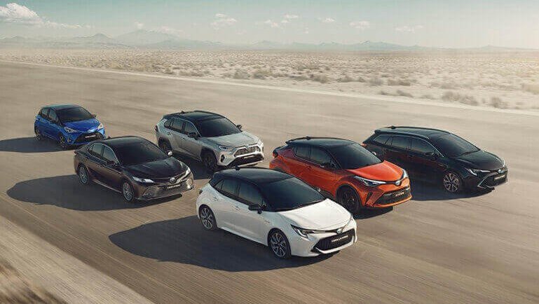 Toyota hybrider i en öken miljö