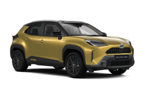 Yaris Cross guldfärgad