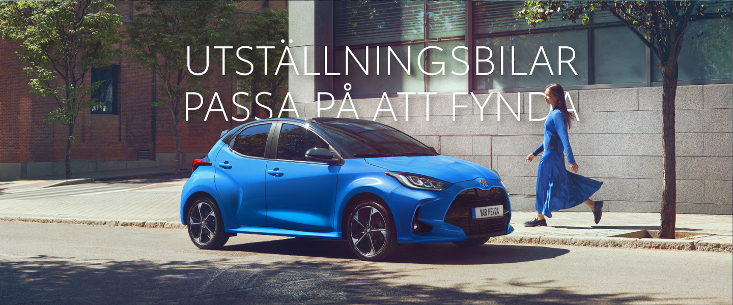 Utställningsbilar Yaris Toyota