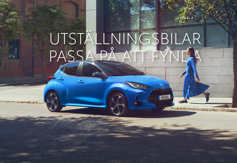 Utställningsbilar Yaris Toyota