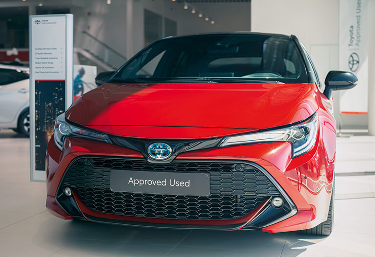 Toypta Approved Used plate