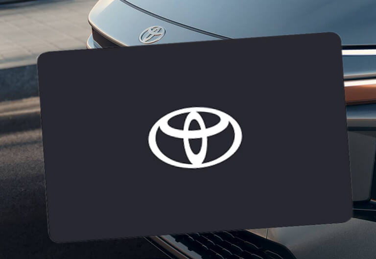 Toyota laddkort till Toyota bZ4X